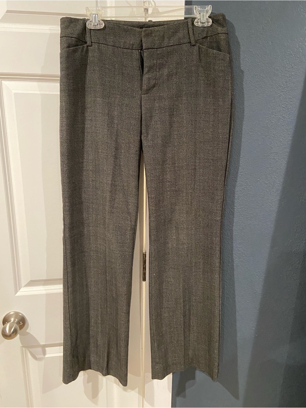 Women’s Gray Dress Pants - Tailored Straight Leg